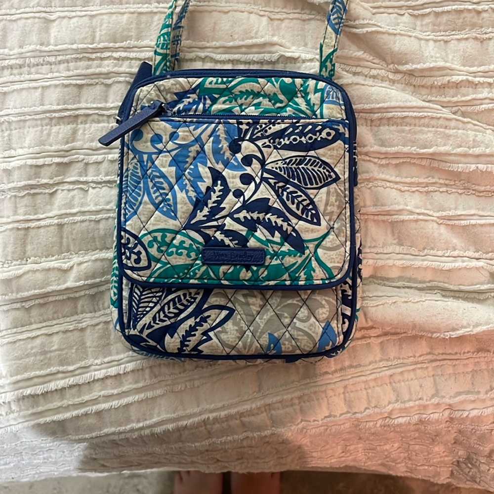 Vera Bradley Blue and Green Floral Women's Bag